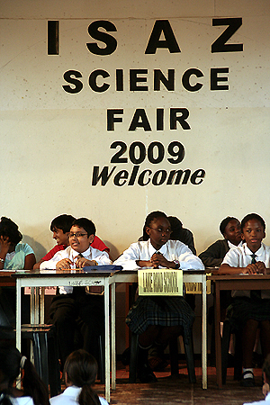 science_fair PUPILS during a science quiz at Licef school in Lusaka