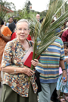 palm10 A christian during Palm sunday