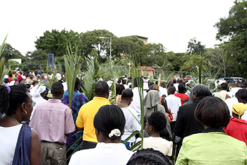 palm9 Christians from different churches exit the Lusaka High Court where they started proceedings for palm sunday