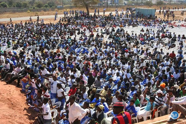 MMD Cadres at the opening ceremony of Lusaka Hospital MMD Cadres at the opening ceremony of Lusaka Hospital
