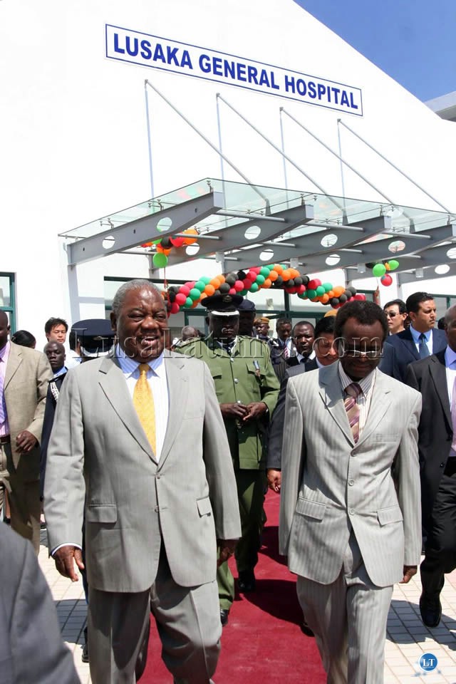 President Rupiah Banda and Vice President George Kunda at the Opening of Lusaka General Hospital President Rupiah Banda and Vice President George Kunda at the Opening of Lusaka General Hospital