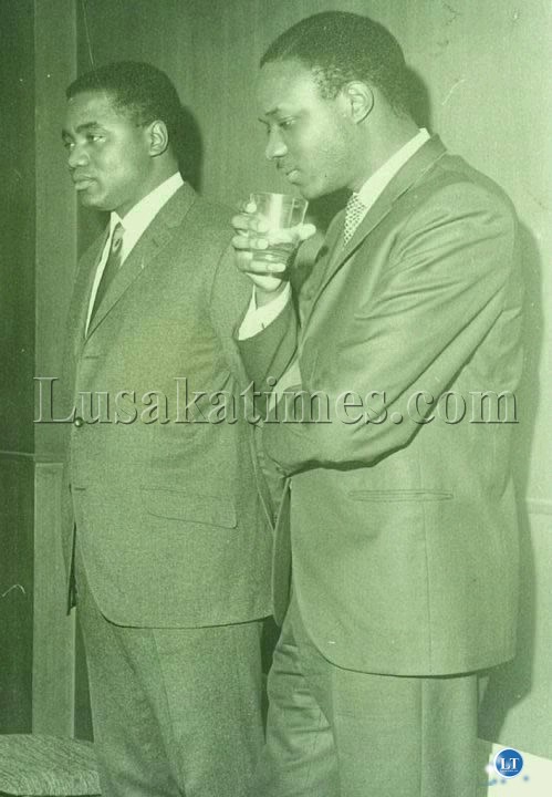 The Future of Zambia-Two finely dressed young politicians of the newly independent Zambia Rupiah Bwezani Banda (L) and Venon Johnson Mwaanga (R) The Future of Zambia-Two finely dressed young politicians of the newly independent Zambia Rupiah Bwezani Banda (L) and Venon Johnson Mwaanga (R)