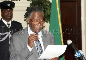 President Michael Sata announces members of the new cabinet at State House in Lusaka (2)