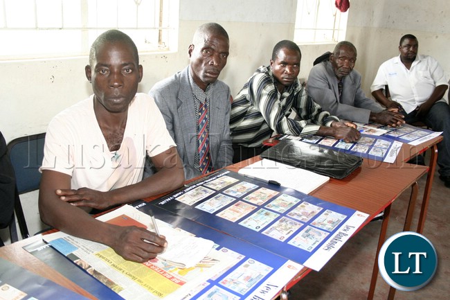 Nalolo constituency councillors listens attentively during the Kwacha rebasing sensitisation workshop