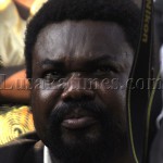 UPND vice president for administration Canicius Banda during the rally in Mandevu