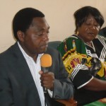 Hakainde Hichilema addressing the media