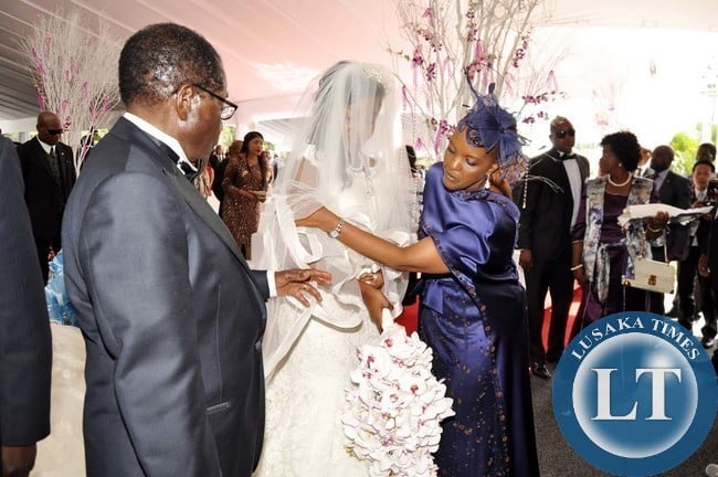 Zambia Pictures Sata At Wedding Ceremony Of Robert Mugabe S Zimbabwean President Robert Mugabe And First Lady Grace During The Wedding Ceremony Of Their Daughter