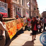 Protestors at Zambian High commission in London demand KCM publishes profits and taxes