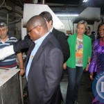 MINES, Energy and Water Development Minister Christopher Yaluma learns how to process gold while Istanbul Gold Refinery Incorporation general manager Aysen Esen (middle) and Zambian Ambassador to Turkey Miriam Mulenga (far right) look on when he toured the plant in Istanbul City in Turkey