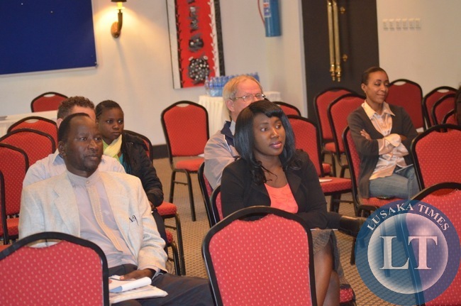 Some Livingstone residents following a presentation by Solwezi’s Trident College at Protea Hotel in the tourist capital