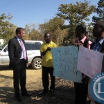 Germany Ambassador to Zambia Bernd Finke to part of youths who had displayed placards denouncing homosexuality outside Kapiri mposhi court