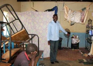 ACCOMMODATION for many teachers who have been recruited in the districts has remained a major challenge. Here a teacher at Kafue's Nankanga Basic School settles in his new home