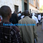 The deadline for using old Zambian passports has elapsed. Here, scores of people queuing up to apply for the new traveling documents