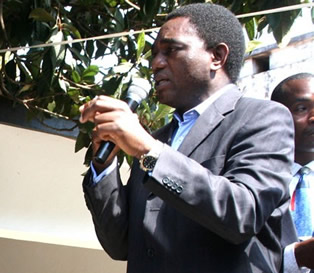 hh_hakainde UPND president Hakainde Hichilema