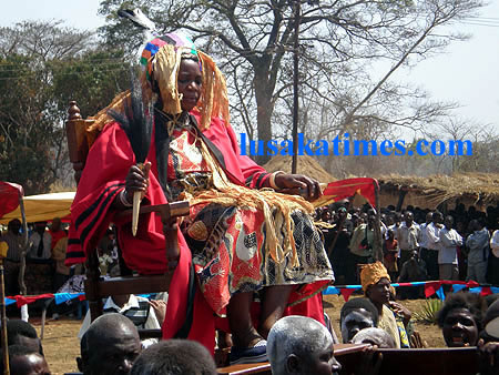 Cholamabula was installed as chiefteness Shimukunami VIII of the Lamba people in Lufwayanyama at the weekend