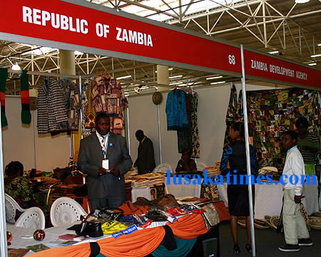 Zambian entrepreneurs exhibiting their goods at the trade fair in Sawziland