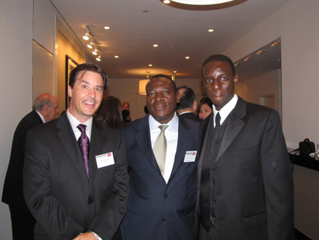 Chansa Tembo, Mulenga Tembo and Ben Kangwa at the Video Screening in Washington DC