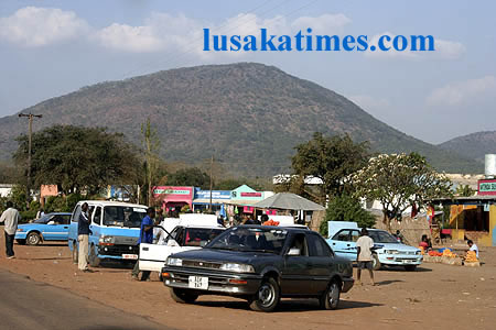 A wide view of the roadside at Katete in Eastern Province