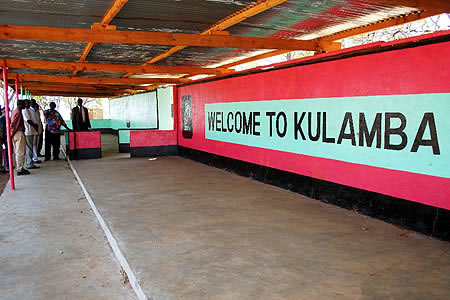 Eastern Province Minister Isaac Banda amd other offocials inspect VIP arena in the shelter where the Kulamba ceremony will held this weekend