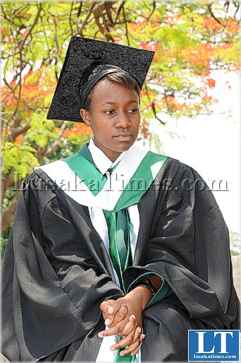 First grade 12 class graduation ceremony at Nchanga Trust School. Overall Best grade 12 Pupil Awards went to grade 12M Chimwemwe Mwenya
