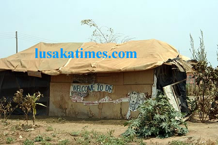 A witch doctor's 'hospital' in Lusaka's kabwata township
