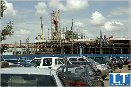 Construction works at Manda Hill shopping centre in Lusaka Construction works at Manda Hill shopping centre in Lusaka