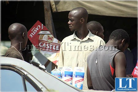 Some Shaka Shake opaque beer waiting to be guzzled by some youths