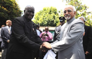 Indian VP Ansari calls on Zambian Prez Kenneth Kaunda