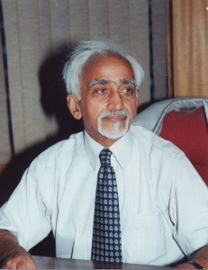 India's Vice President Mohammad Hamid Ansari