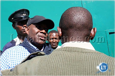 Post newspaper editor-in-chief Fred Mmembe saying is last words before being ushered into the Lusaka central or Chimbokaila prison