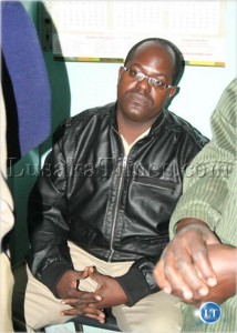 Suspended deputy Health Minister Dr Solomon Musonda at Woodlands police station after he was arrested.