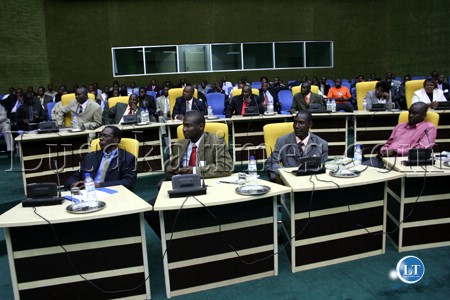 Some delegates at the Andrew Kamanga led FAZ annual general meeting in Lusaka