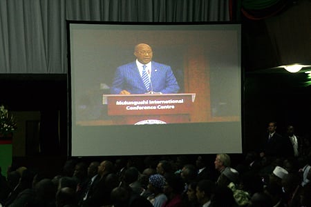 US Trade secretary Ron Kirk addressing delegates at the AGOA Forum in Lusaka US Trade secretary Ron Kirk addressing delegates at the AGOA Forum in Lusaka