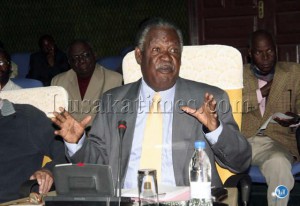 Patriotic Front leader Michael Sata launches a verbal protest against publication of certain periodicals