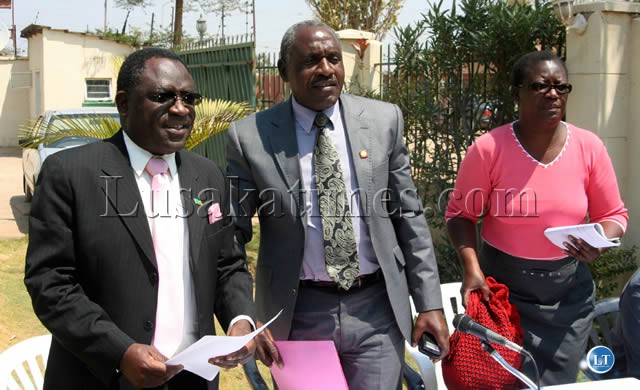 UPND secretary general Winstone Chibwe (c)