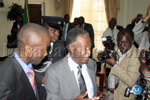  Special Assistant for Press and Pubic Relations George Chellah with President Sata.