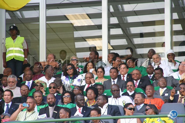 President Micheal Sata with other African Heads of State and Government during ANC 100th anniversary at free State Stadium in Bleomfontein in South Africa President Micheal Sata with other African Heads of State and Government during ANC 100th anniversary at free State Stadium in Bleomfontein in South Africa