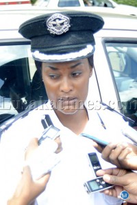 Zambia Police Service spokesperson Elizabeth Kanjela