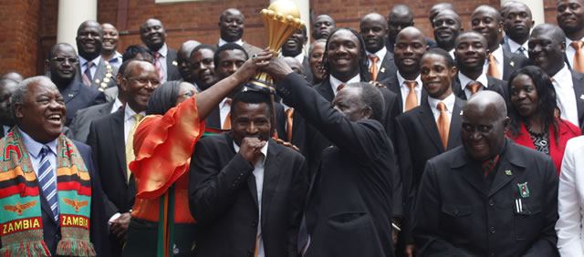 File: National Team Players at State House during Luncheon File: National Team Players at State House during Luncheon