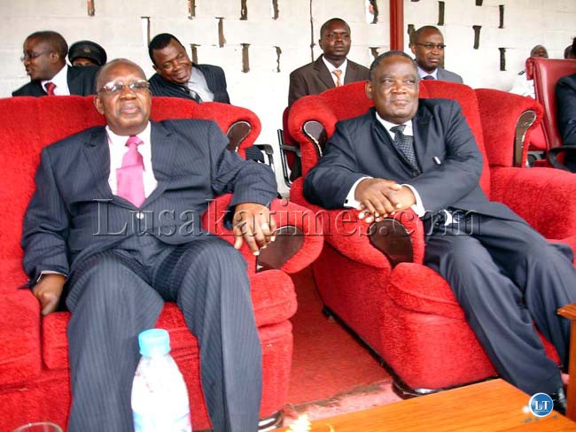 Chief Justice 6 Chief Justice Ernest Sakala (l) and Livingstone High Court judge in charge Ernest Mukulwamutiyo (r) during the commissioning the holding cells and Magistrates’ Chambers at Livingstone High Court