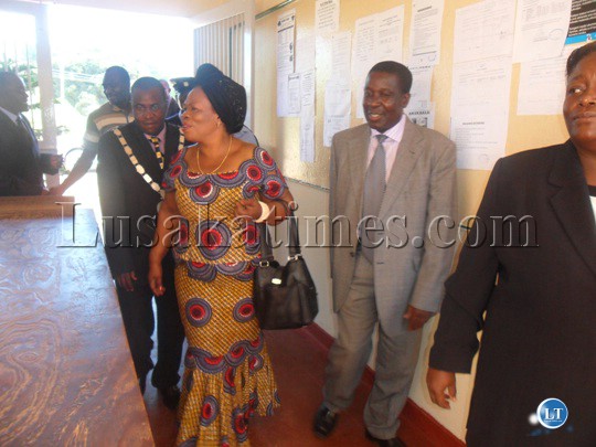 Gender Minister Professor Nkandu Luo,