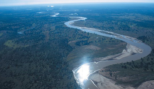 Meandering Luangwa River