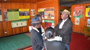 ECZ spokesperson Cris Akunfuna (L)