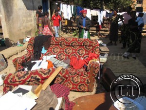 Families for retirees who were evicted from their homes because of non payment of house rentals in Kitwe