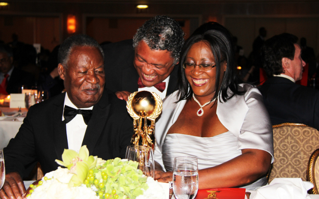 Foreign Affairs Minister Given Lubinda celebrates the award with President Sata and First Lady Dr Kaseba Foreign Affairs Minister Given Lubinda celebrates the award with President Sata and First Lady Dr Kaseba