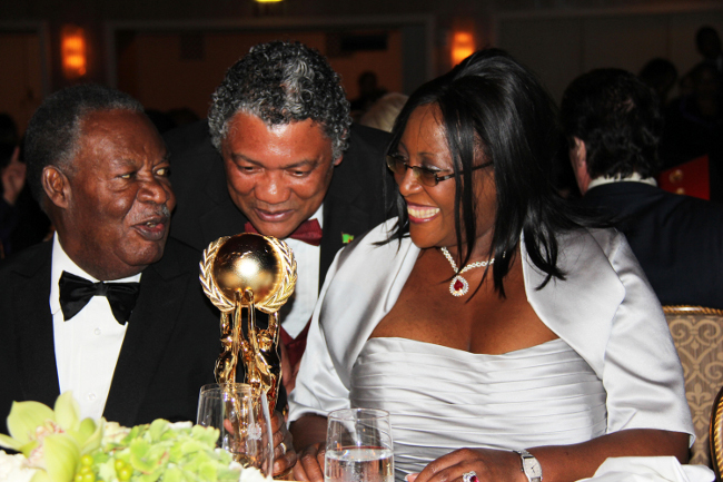 Foreign Affairs Minister Given Lubinda celebrates the award with President Sata and First Lady Dr Kaseba Foreign Affairs Minister Given Lubinda celebrates the award with President Sata and First Lady Dr Kaseba