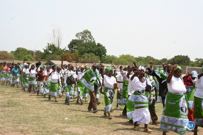 Mongu PF members joing the rest of Zambia in celebrating 48th independence in mongu yesterday. Mongu PF members joing the rest of Zambia in celebrating 48th independence in mongu yesterday.
