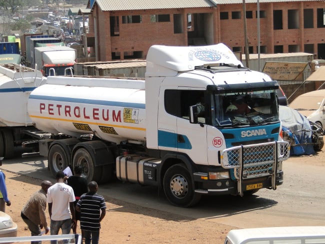 Over 200 fuel tankers which were marrooned at Tunduma in Tanzania have started moving into Zambia as seen in the picture