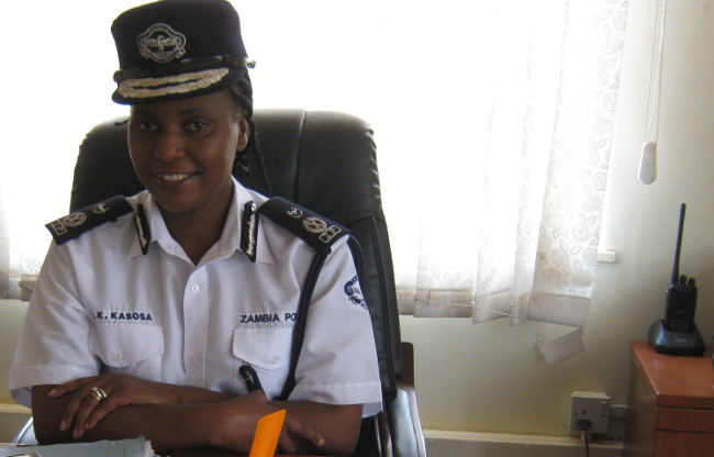 Lusaka Police Chief, Joyce Kasosa