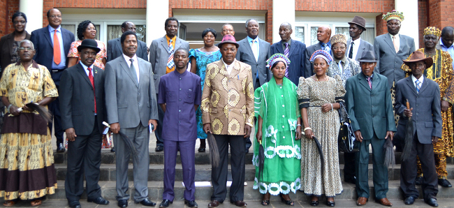 President Sata with Chief at State House President Sata with Chief at State House